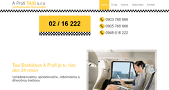 Desktop Screenshot of profitaxi.sk